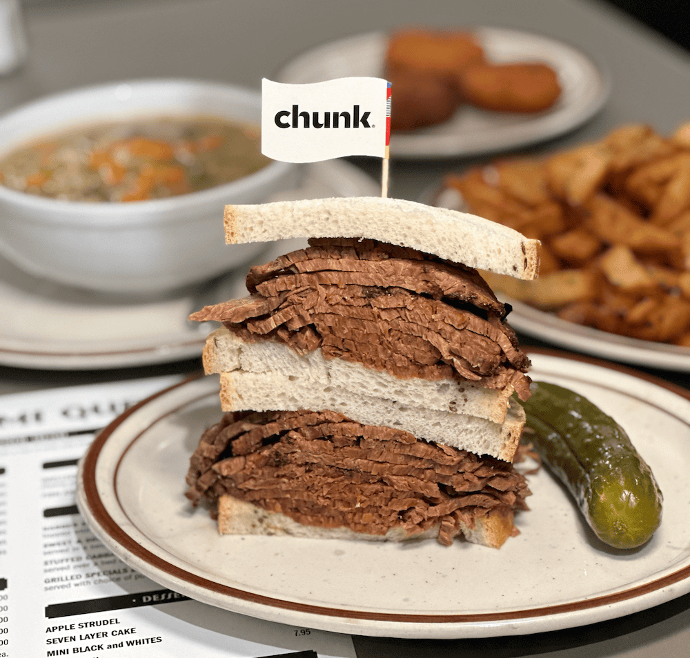 Chunk Pastrami Sandwich